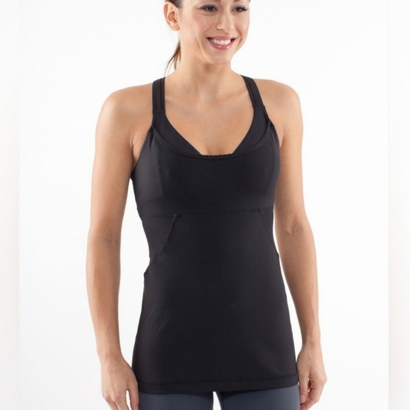 Lululemon Women Cross my heart Active Yoga Sporty Tank Top 4 - Picture 1 of 9